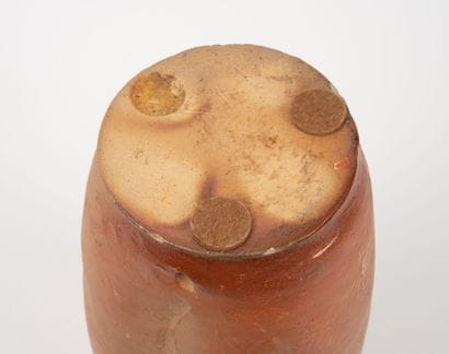 Vase.
Stoneware, glazed inside.
Signed and...