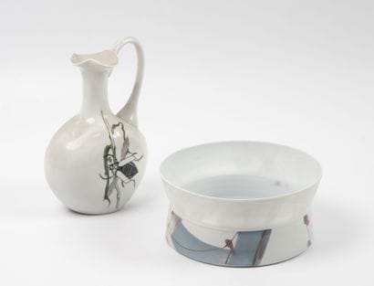 Bowl, 1997.
Porcelain.
Signed and dated on...