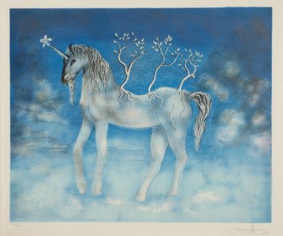 Salvador DALI (1904-1989)
The Unicorn.
Color...