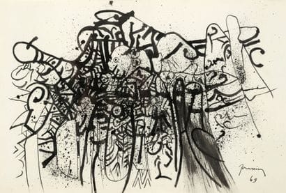 Mario PRASSINOS (1916-1985)
Untitled, 1969.
Ink...