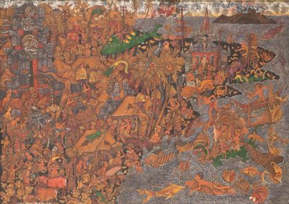 Ida Wayan BENDI (1950-2020)
Batuan Bali.
Oil...