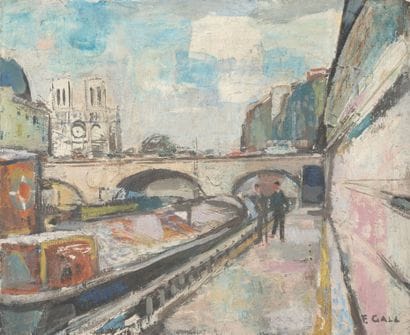 François GALL (1912-1987)
Quai de Seine with...