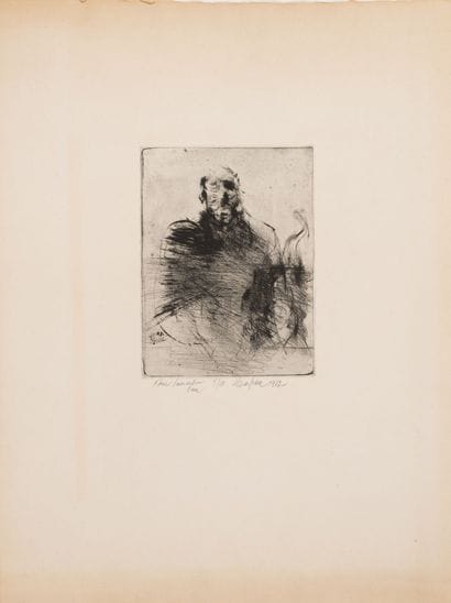 Sam SZAFRAN (1934-2019)
Self-portrait, 1962.
Etching...