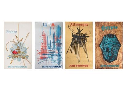 D'après Georges MATHIEU (1921-2012)
Lot of...