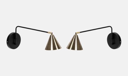 ALINEA
Pair of Jorda sconces.
Metal.
22 x...