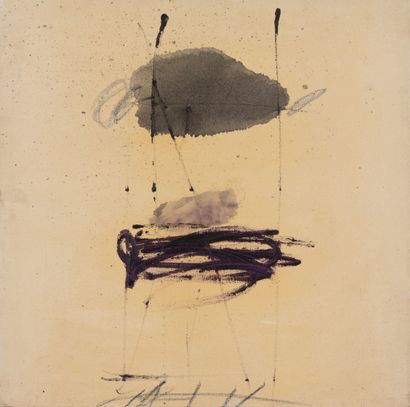 Djoka IVACKOVIC (1930-2012) 
Untitled, 1975.
Oil...