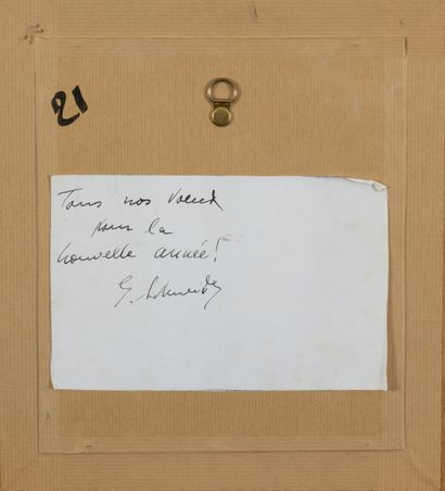 Gérard Ernest SCHNEIDER (1896-1986)
Untitled.
Watercolor...
