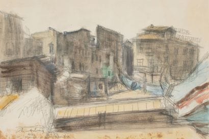 Avni ARBAS (1919-2003)
View of Aubervilliers,...