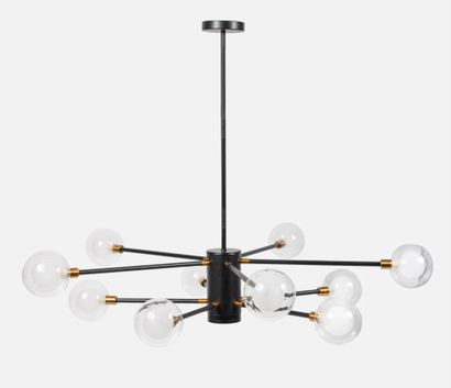 Chandelier with ten arms of light.
Made of...