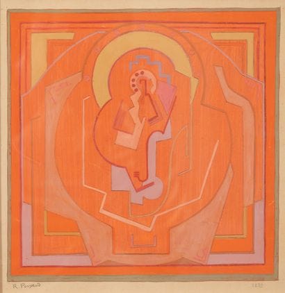 Robert POYAUD (1901-1970)
Cubist composition,...