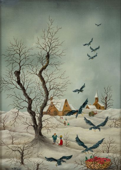 Mimma INDELLI (1909-2002)
Animated landscape...
