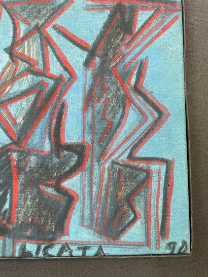 Riccardo LICATA (1929-2014)
Untitled, 1990.
Oil...