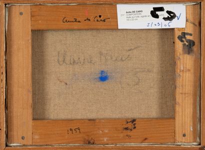Anita DE CARO (1909-1998)
Untitled, 1959.
Oil...