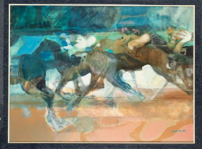 Paul AMBILLE (1930-2010) 
The Platoon, 1987.
Oil...