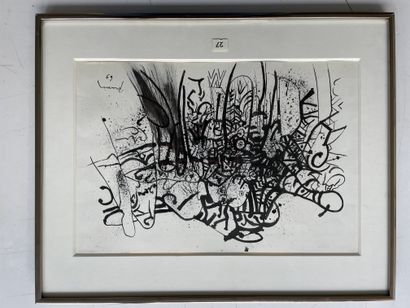 Mario PRASSINOS (1916-1985)
Untitled, 1969.
Ink...