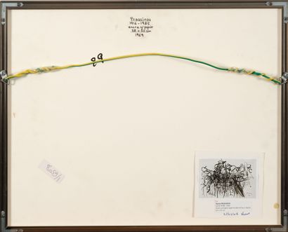 Mario PRASSINOS (1916-1985)
Untitled, 1969.
Ink...