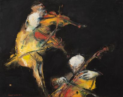 Kovacs Tamas VILMOS (1951)
The violinists,...