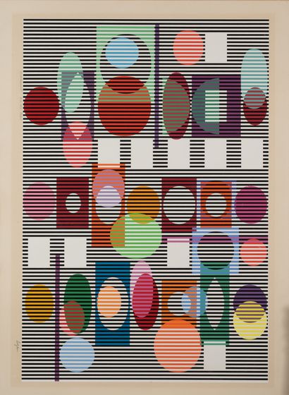 Yaacov AGAM (1928)
Untitled, 1980.
Silkscreen...
