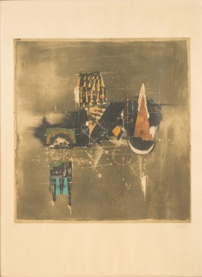Johnny FRIEDLAENDER (1912-1992)
Untitled.
Etching...