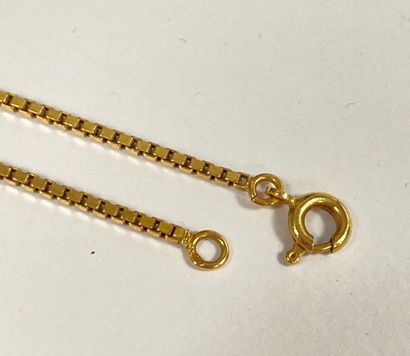 Chaîne de cou en or jaune (750) à maille...
