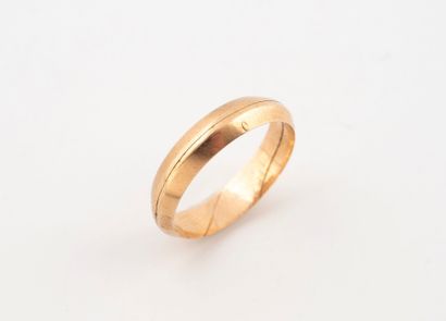 Pink gold (750) secret wedding band.
Net...