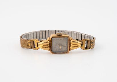 Ladies' wristwatch, round case in yellow...