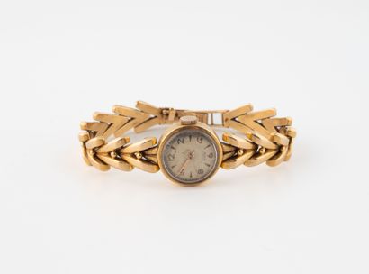 Ladies' wristwatch in yellow gold (750),...