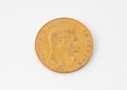 FRANCE 
Pièce de 50 Francs or Napoléon III,...