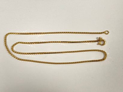 Chaîne de cou en or jaune (750) à maille...