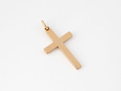 Cross pendant in yellow gold (750).
Weight:...