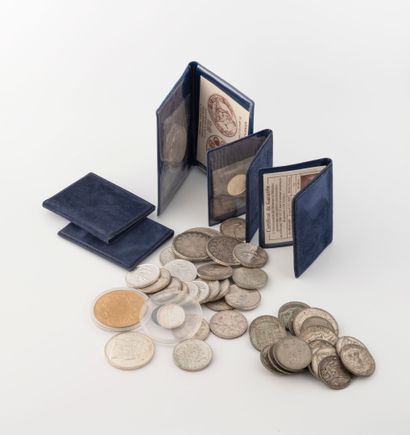 FRANCE - XIXe-XXe
Lot de monnaies en argent...