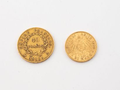 FRANCE, 
Pièce de 40 francs, Napoléon Empereur,...