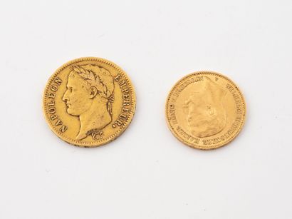 FRANCE, 
Pièce de 40 francs, Napoléon Empereur,...