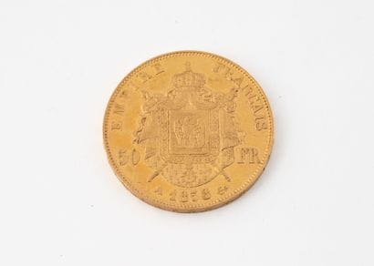 FRANCE 
Pièce de 50 Francs or Napoléon III,...