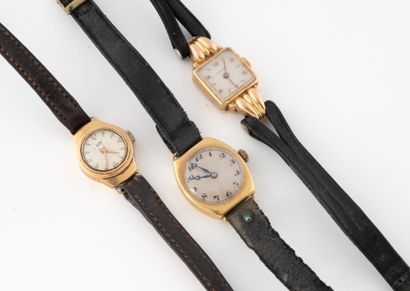 LIP
Lot of three ladies' wristwatches in...