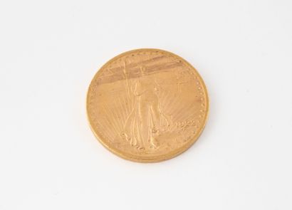ETATS UNIS
Une pièce de 20 Dollars or, 1922.
Poids...