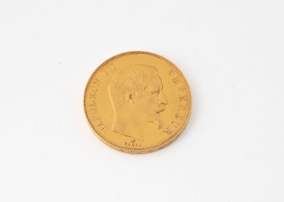 FRANCE 
Pièce de 50 Francs or Napoléon III,...