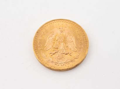 MEXIQUE
Une pièce de 50 pesos en or jaune...