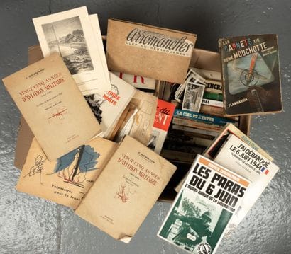 Lot de livres brochés et revues sur la 2e...