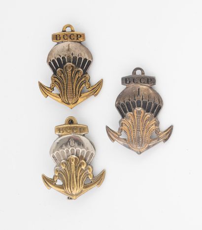 Three 1st BCCP badges. (Including 1 local...