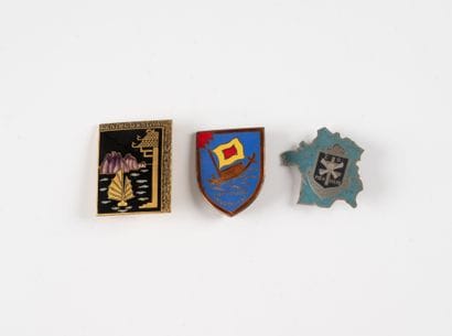 Three badges: Centre d'estivage Vat Chay...