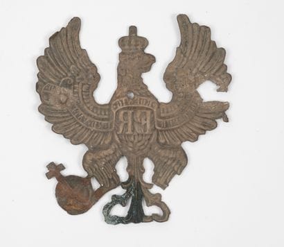 ALLEMAGNE
Large Prussian spiked helmet emblem...
