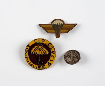 Trois Insignes : 2 de la C.I.P (fabrication...
