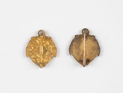 Two badges: 1st group of Laotian hunters,...