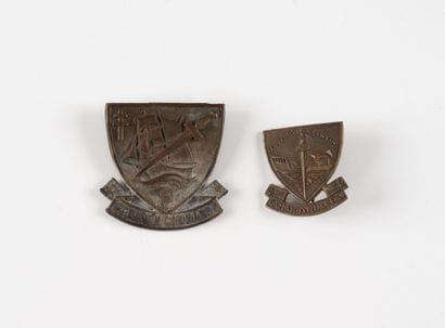 Two badges: Commando marine 63 Dinassau and...