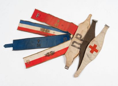FRANCE
Collection de brassards dont deux...