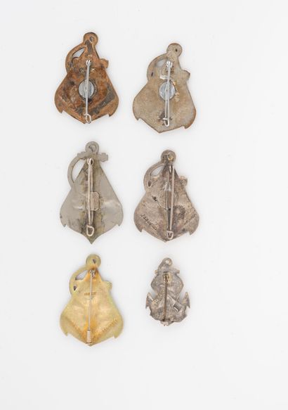 Six badges: 1 from the 5th BIPC (A-B) and...
