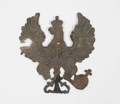 ALLEMAGNE
Large Prussian spiked helmet emblem...