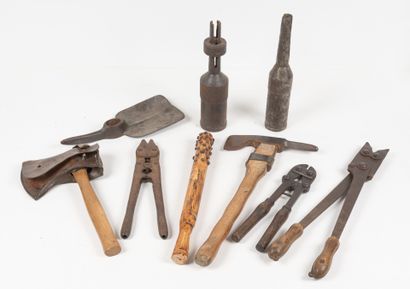 Lot d'outils 1914-1918. France, Allemagne...