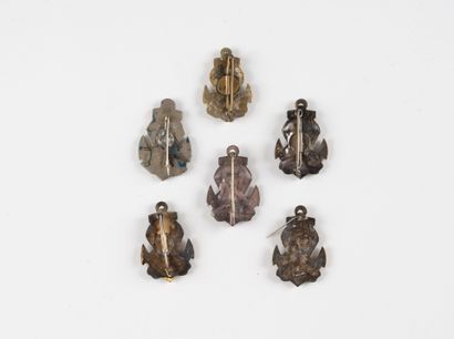 Six 2nd BCCP badges. (including 2 locally...
